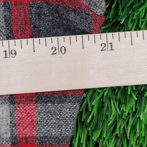 Vintage 90s Western Flannel Wool Button Shirt S/M 21x29 Plaid - Picture 5 of 11